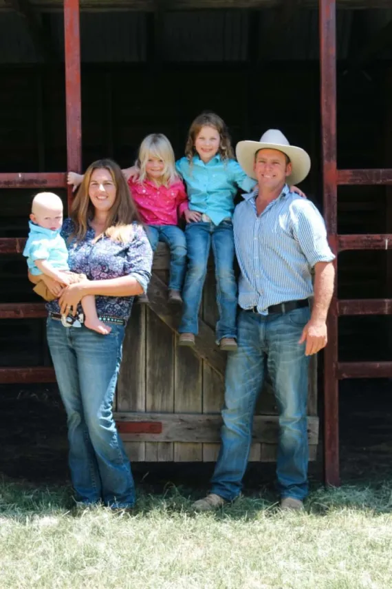 Ron and Brittany Grant with their kids